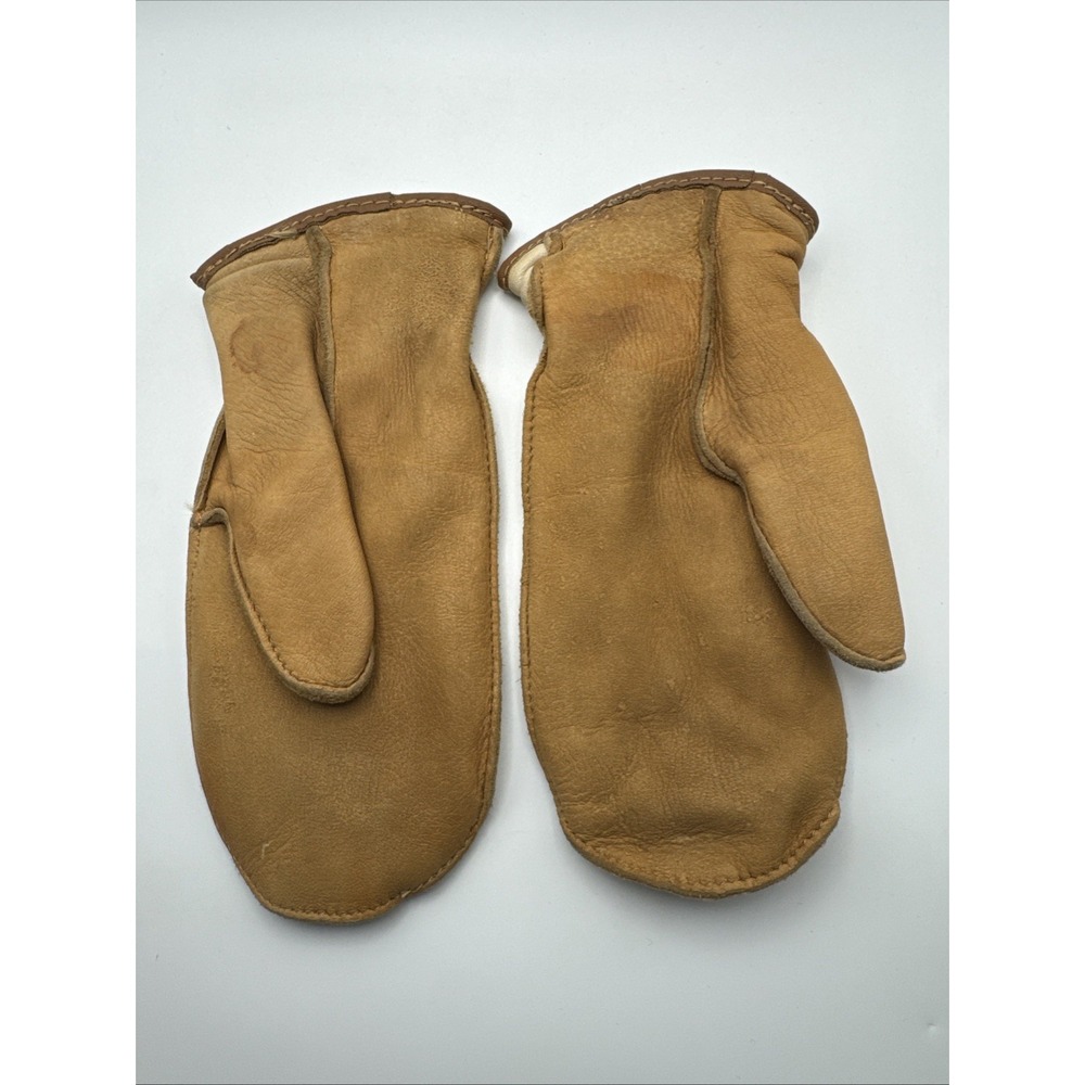 Snowfall Women's Leather Mittens Fleece-Lined Pairs 3.5 x 8 Inch - Picture 7 of 11